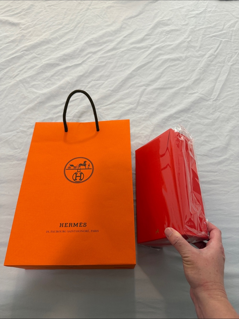 Hermes Red Envelope Set of 10 Year of the Horse 2026 and hermes shopping bag